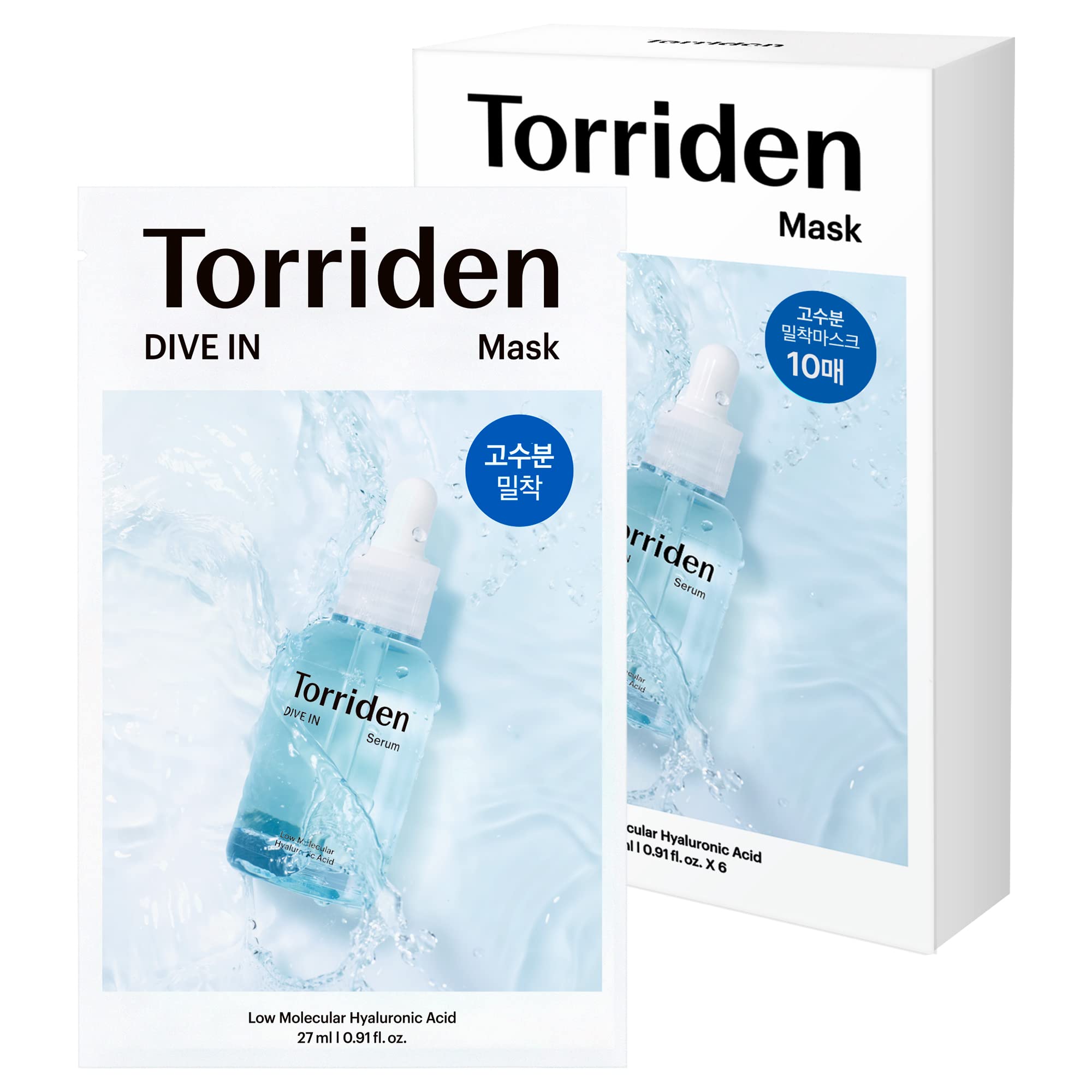 [Torriden] DIVE IN Low Molecular Hyaluronic Acid Mask Sheet 10ea