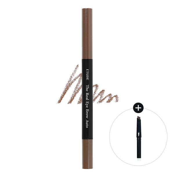 [Etudehouse] The Real Eye brow Auto Pencil -04 Peanut Brown