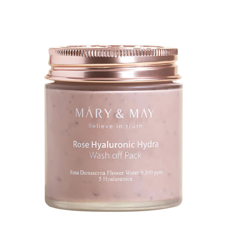 [MARY&MAY] Rose Hyaluronic Hydra Wash Off Pack 125g