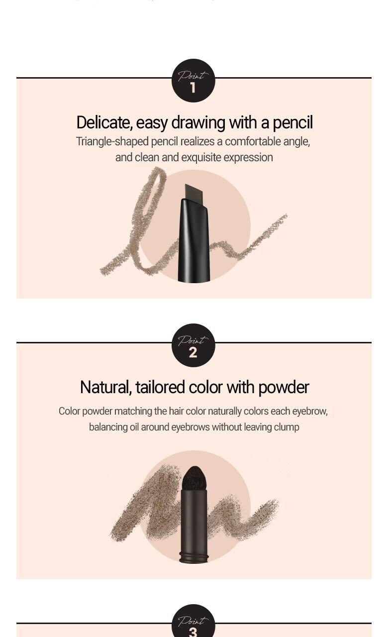 [WAKEMAKE] Powder Jet Dual Brow 0.75g - #07 Neutral Brown