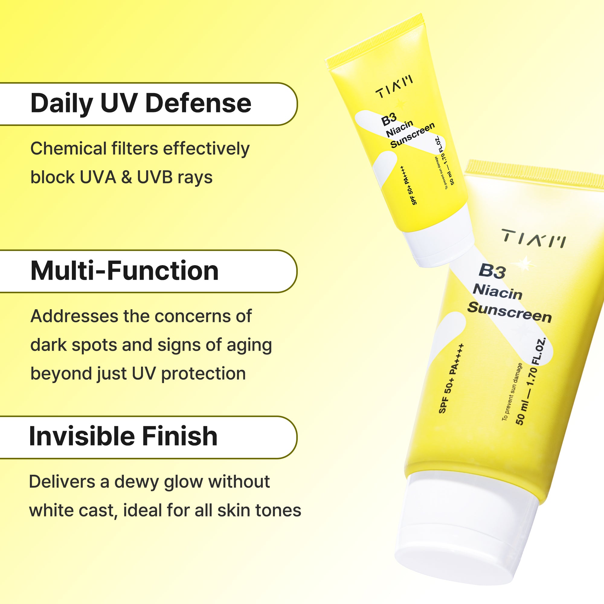 [Tiam] B3 Niacin Sunscreen 50ml