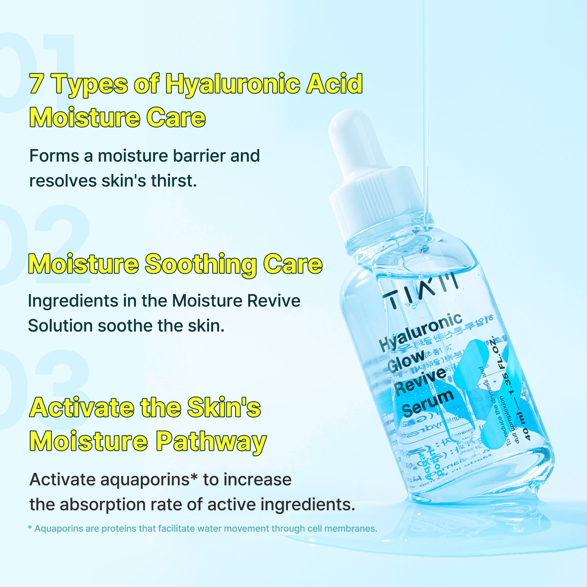 [Tiam] Hyaluronic Glow Revive Serum - 40ml