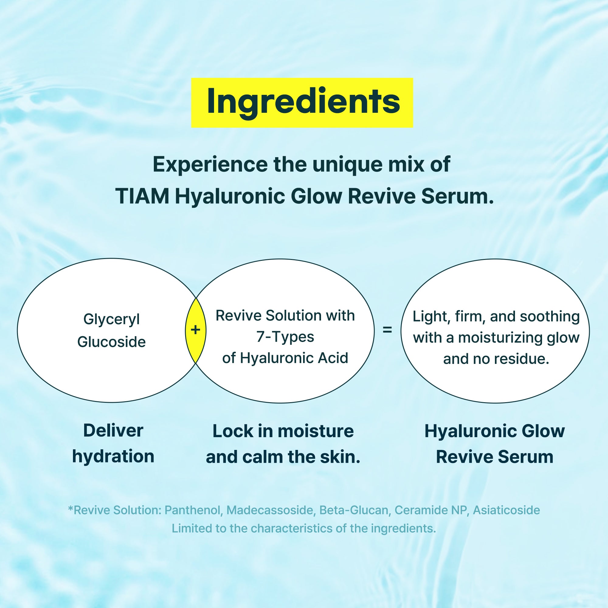 [Tiam] Hyaluronic Glow Revive Serum - 40ml