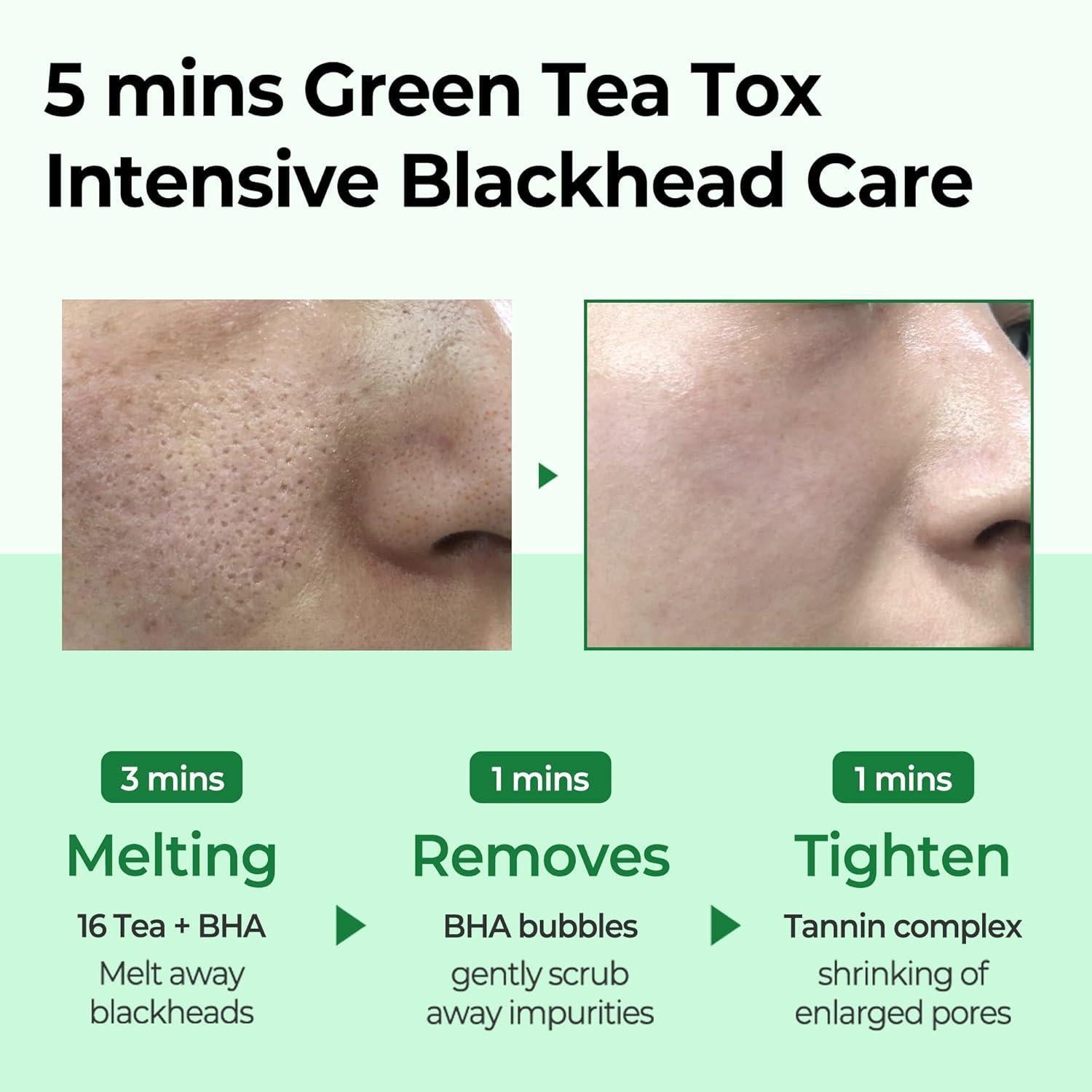 [SomeByMi] BYE BYE BLACKHEAD 30 DAYS MIRACLE GREEN TEA TOX BUBBLE CLEANSER 120g