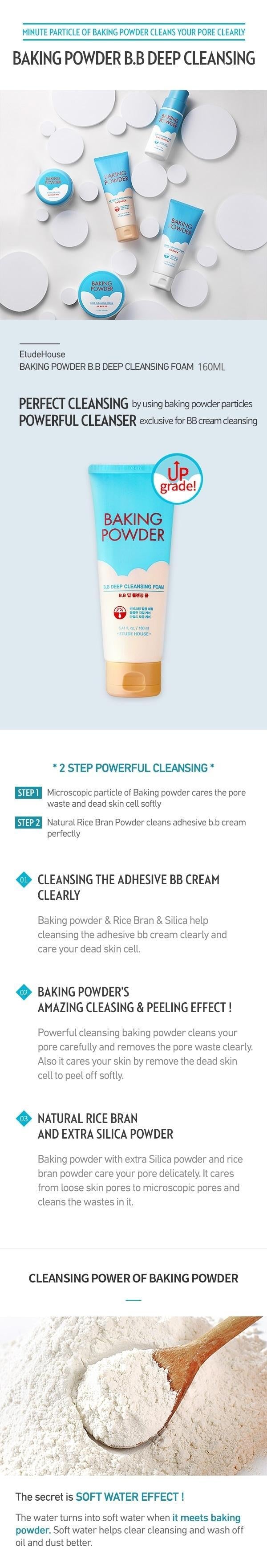 [EtudeHouse] Baking Powder B.B Deep Cleansing Foam 160ml