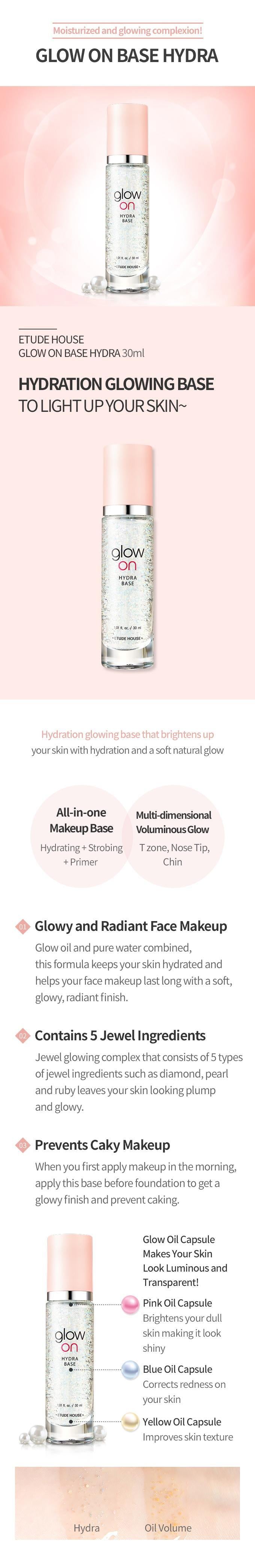 [EtudeHouse] Glow On Base Hydra 30ml