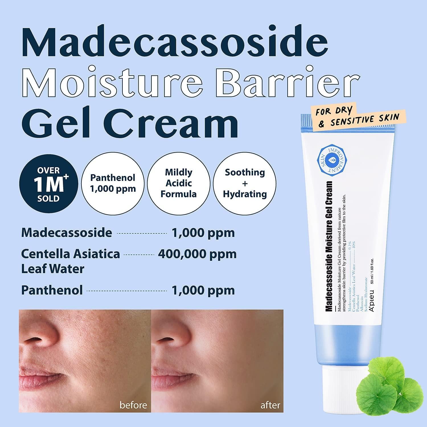 [Apieu] MADECASSOSIDE MOISTURE GEL CREAM 50ML