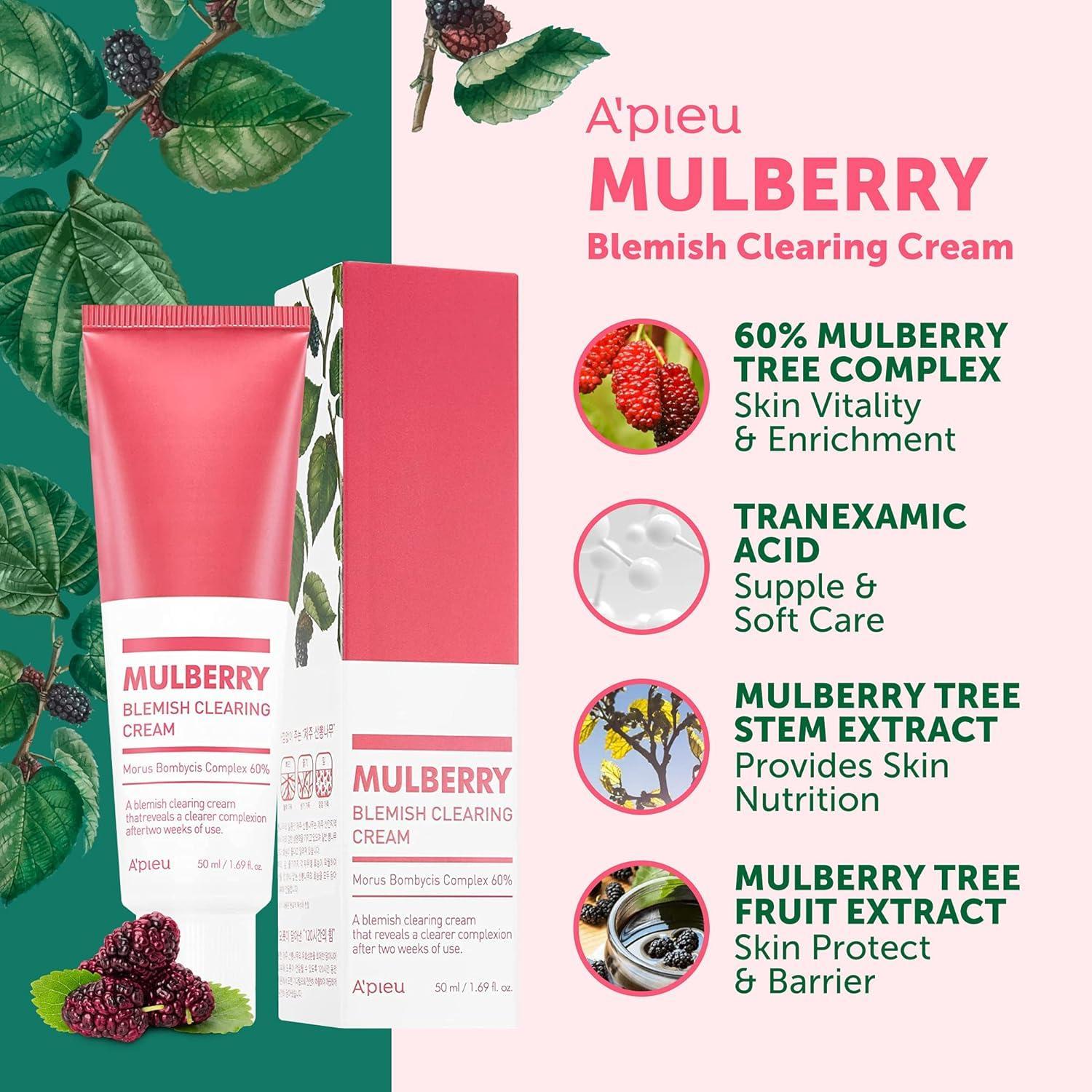 [Apieu] Mulberry Blemish Clearing Cream 50ml