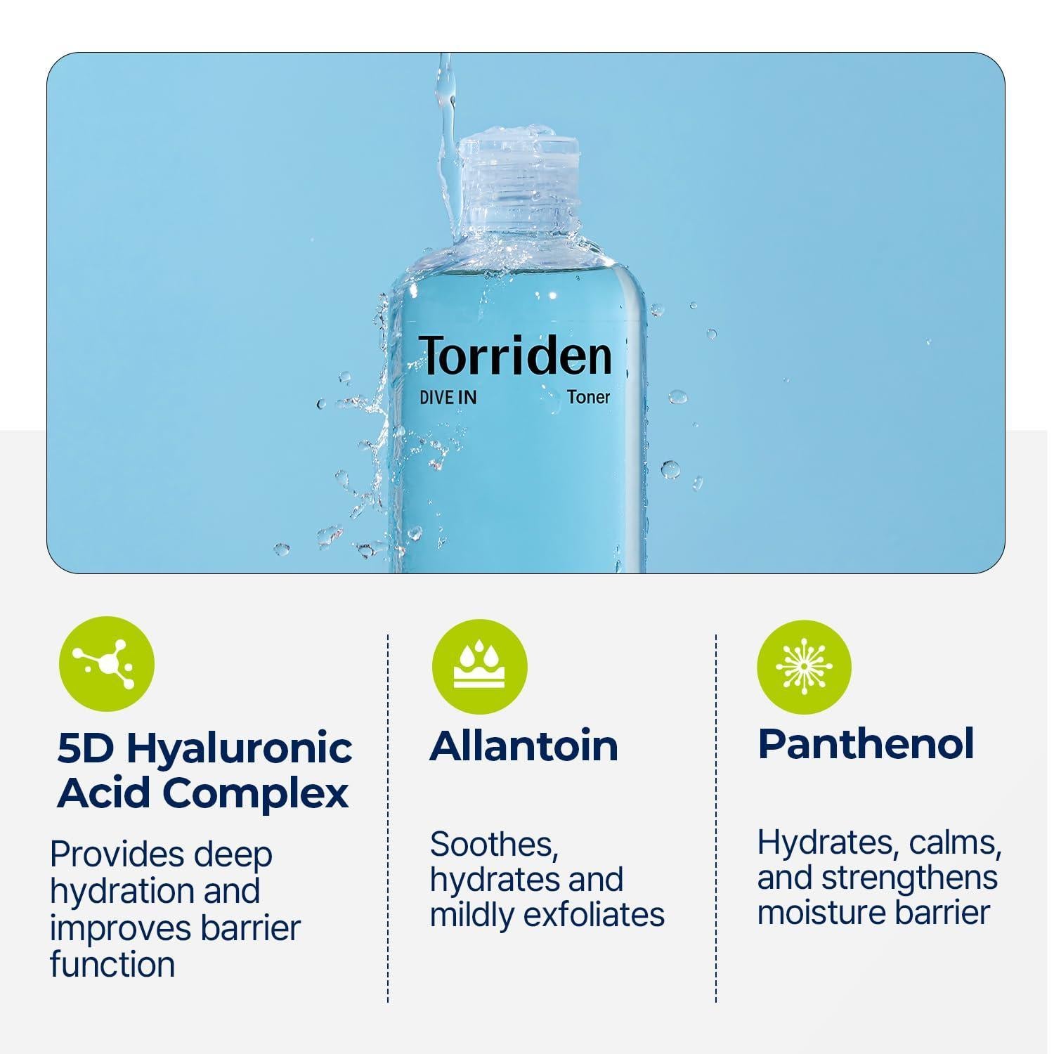 [Torriden] DIVE IN Low Molecular Hyaluronic Acid Toner 300ml