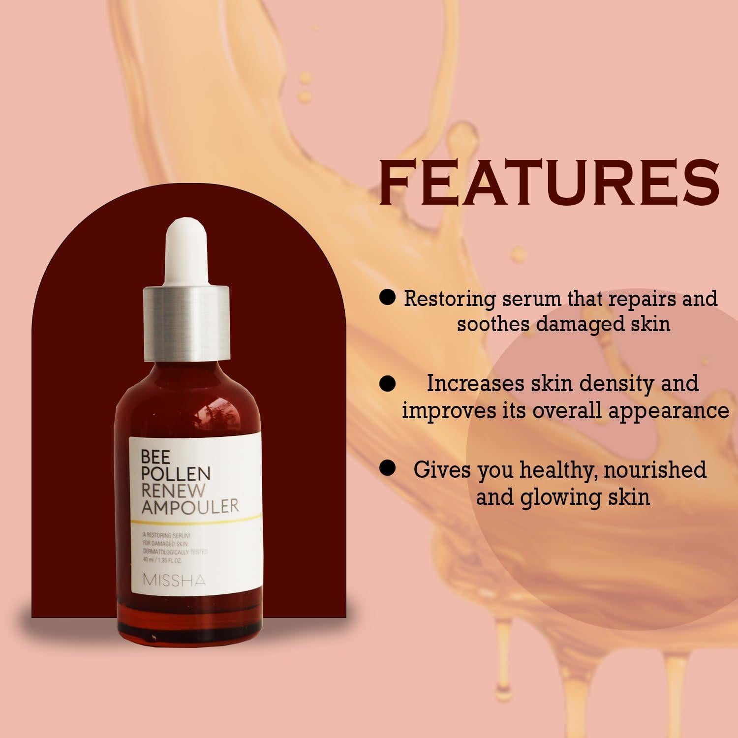 [Missha] Bee Pollen Renew Ampouler 40ml