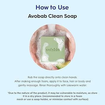 [SUISKIN] Avobab Clean Soap - 1ea