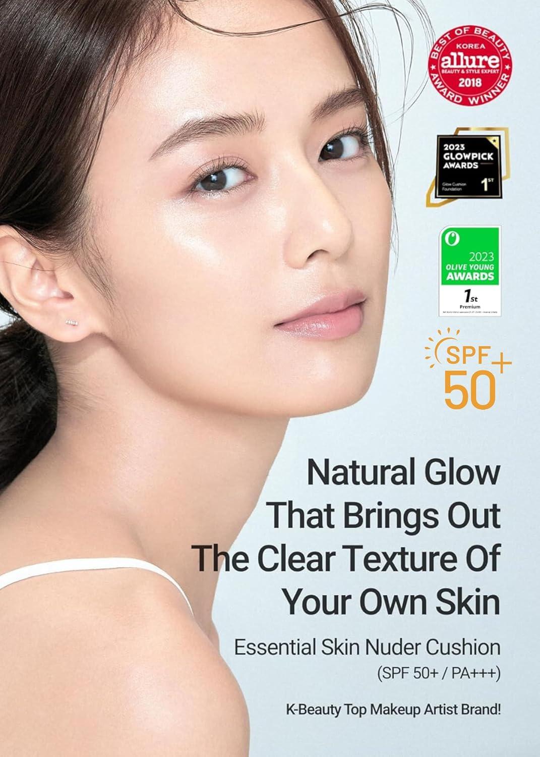 [Jung Saem Mool] Essential Skin Nuder Longwear Cushion Fair-Light