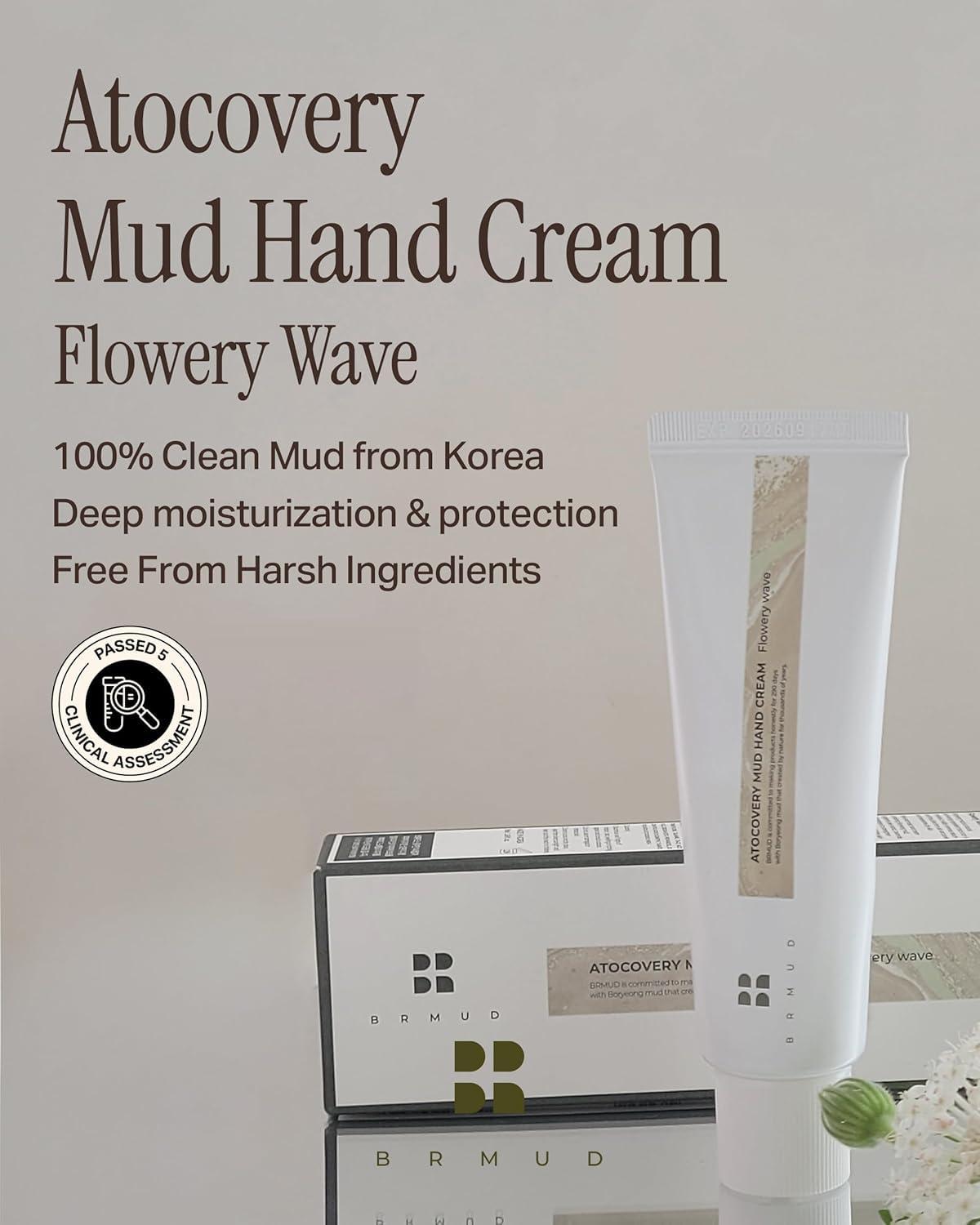 [BRMUD] ATOCOVERY MUD HAND CREAM  (FLOWERY WAVE) 50ml